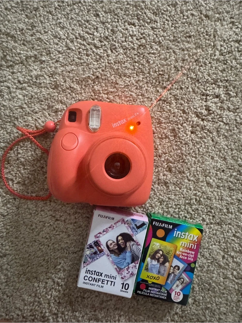 Fujifilm Instax Mini 11 Coral Pink Instant Camera with Film Packs